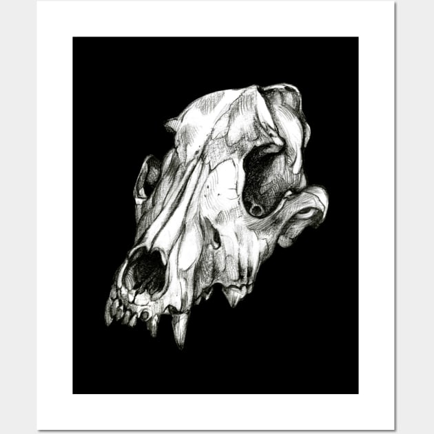 Canine Skull Wall Art by Pip Tacla